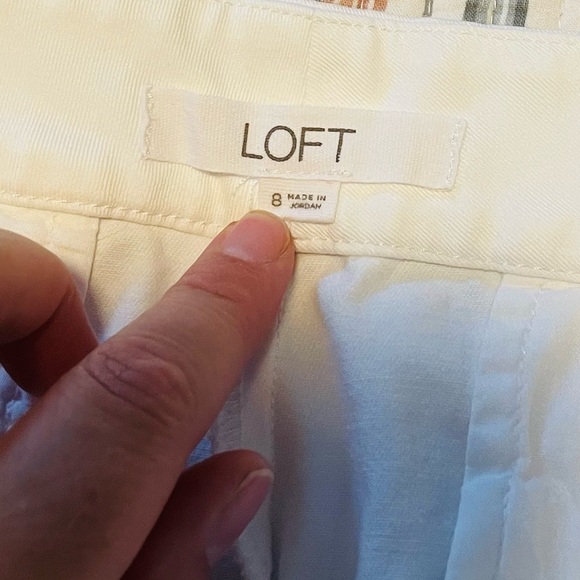 Loft White Scalloped Shorts - Picture 5 of 6